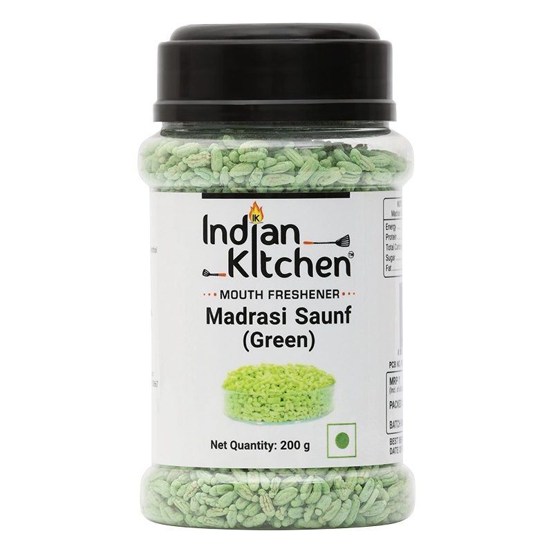 Indian Kitchen Madrasi Green Saunf 200g Indian Kitchen Madrasi Green Saunf 200g - Indian Kitchen